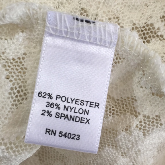 😊 BANANA REPUBLIC 3/4 Sleeve Sheer Ivory Top - Picture 6 of 8